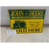 Image 1 : Vintage John Deere Porcelain Sign, 10" x 14"