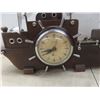 Image 5 : Vintage Electric Ship Clock Lamp (Working), 17" x 16"