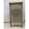 Image 2 : Wash Board, Metal Plant Stand, and 3 1/2" Cast Clothes Iron (Plant Stand Base Needs Repair)