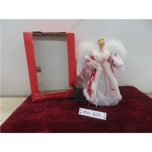 Christmas Tree Topper Angel, 12" Tall