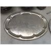 Image 3 : Silver-Plated Serving Lot: Trays, Teapot, Napkin Holder, Serving Utensils, and More