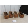 Image 1 : 4 Vintage Singer Sewing Machine Oak Drawer Boxes