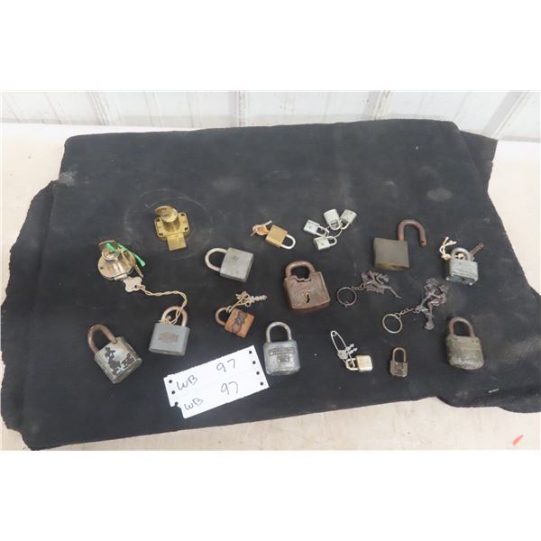 Vintage Locks, Keys & 3 Swanky Key Chains