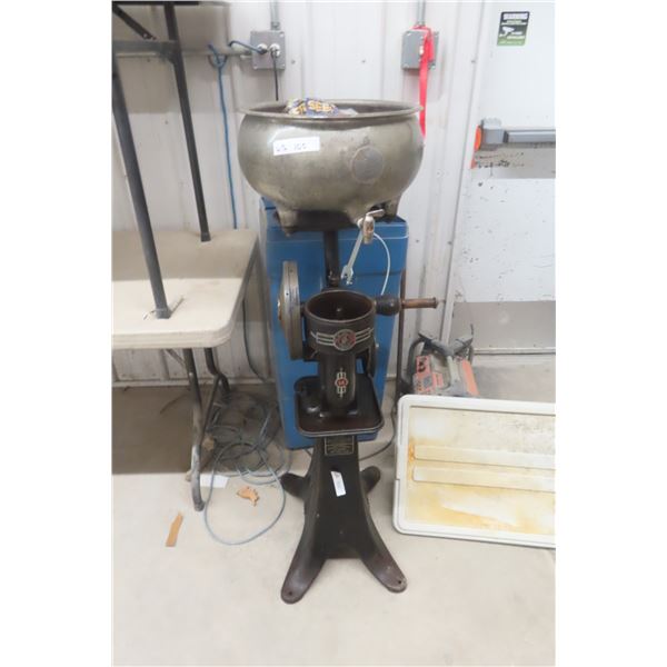 Vintage Delavel Floor Cream Separator, Bowls, Spigot, Wrench - Complete - Working