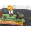 Image 2 : Clown & Trick Dog Mechanical Cast Iron Coin Bank - Works!