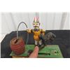 Image 8 : Clown & Trick Dog Mechanical Cast Iron Coin Bank - Works!