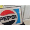 Image 4 : Vintage Pepsi Plastic Sign 24" x 17"
