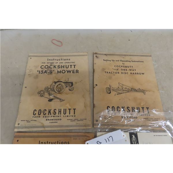 4 Cockshutt & Case Manuals, Dealer Brochure
