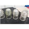 Image 2 : 5 Glass Insulators, Adlake Lantern