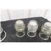 Image 3 : 5 Glass Insulators, Adlake Lantern