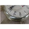 Image 11 : 2 Vintage Starburst Mid Century Electric Wall Clocks - Working - 1 United 1 Ingraham 