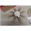 Image 7 : 2 Vintage Starburst Mid Century Electric Wall Clocks - Working - 1 United 1 Ingraham 