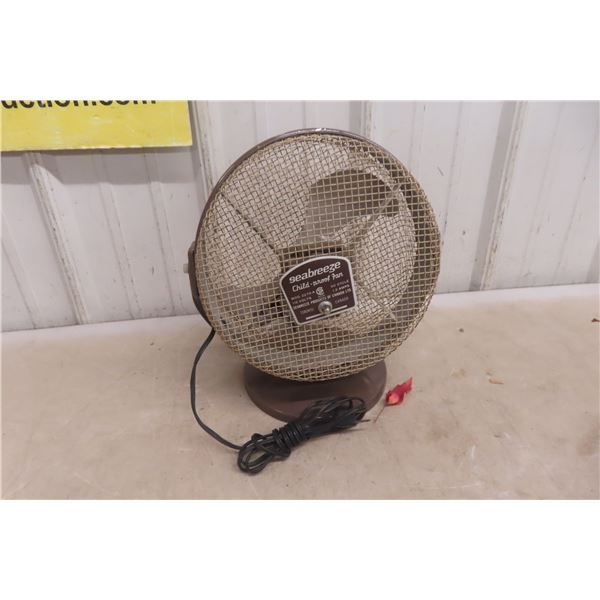 Vintage Seabreeze 10" Child-Proofed Fan - Working