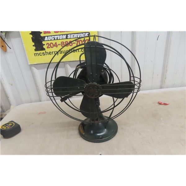 Vintage General Electric Oscillating Fan - Working
