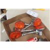 Image 2 : Vintage Motorcycle Signal Lights & Mirrors & Spark Plugs