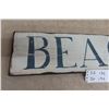 Image 2 : Wooden Beach Sign 6.5 x 30 Inches.