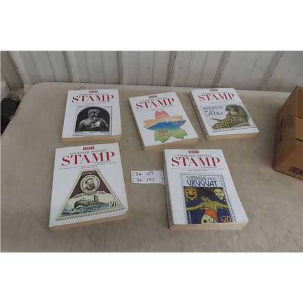 4 Scott Standard Stamp Catalogues. All 2020. Volumes: 3B, 4A&4B, 6A&6B.