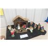 Image 1 : Vintage Nativity Set with Barn, Made in Italy.