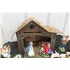 Image 2 : Vintage Nativity Set with Barn, Made in Italy.