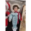 Image 3 : 2 Porcelain Dolls. Just in Time for Christmas. / Porcelain Santa Claus. Stands Up 19 Inches.