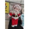 Image 4 : 2 Porcelain Dolls. Just in Time for Christmas. / Porcelain Santa Claus. Stands Up 19 Inches.