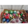 Image 5 : Box Full of Old Christmas Tree Decorations and More.