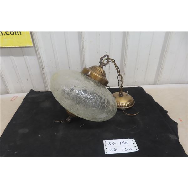 Vintage Retro Hanging Light Fixture.