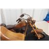 Image 3 : Real Nice Wooden Motorcycle & Sidecar. Measuring 15.5 Inches.