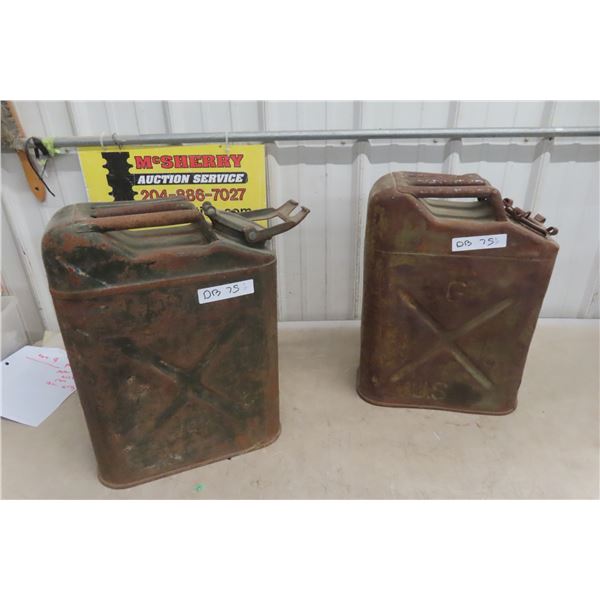 2 Metal Gas Cans