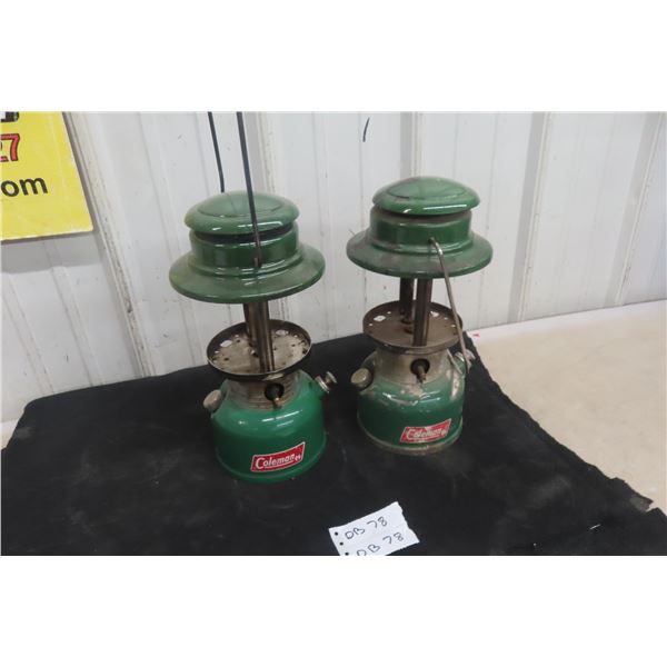 2 x Coleman Lanterns - Model 335 (No Glass)