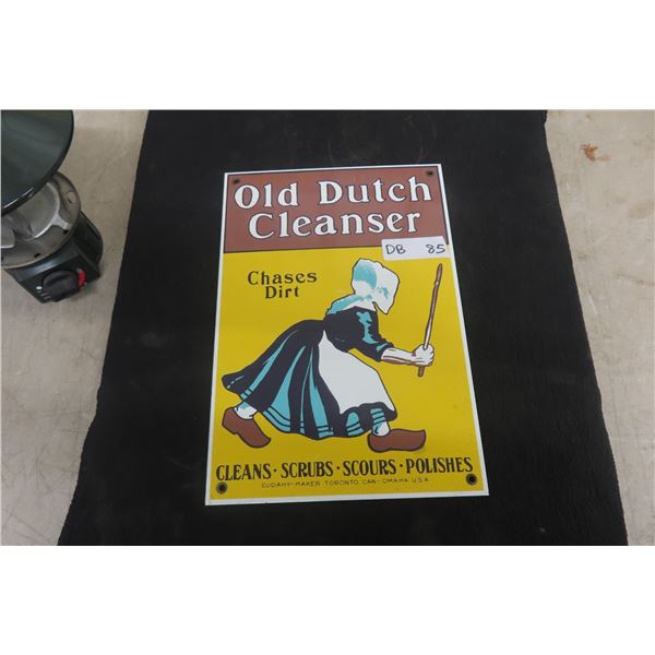 Old Dutch Cleanser Porcelain Sign 9" x 13"