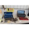 Image 1 : 2 Metal Tool Boxes & Odd Tools, Rusty; Sockets; Drill Bits; Cutters; Pliers and More
