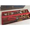 Image 5 : 2 Metal Tool Boxes & Odd Tools, Rusty; Sockets; Drill Bits; Cutters; Pliers and More