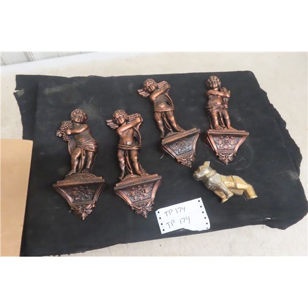 4 Copper Croft Displays/Mack Hood Ornament (Damaged)