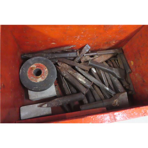 Wood Case with Chisels and Punches