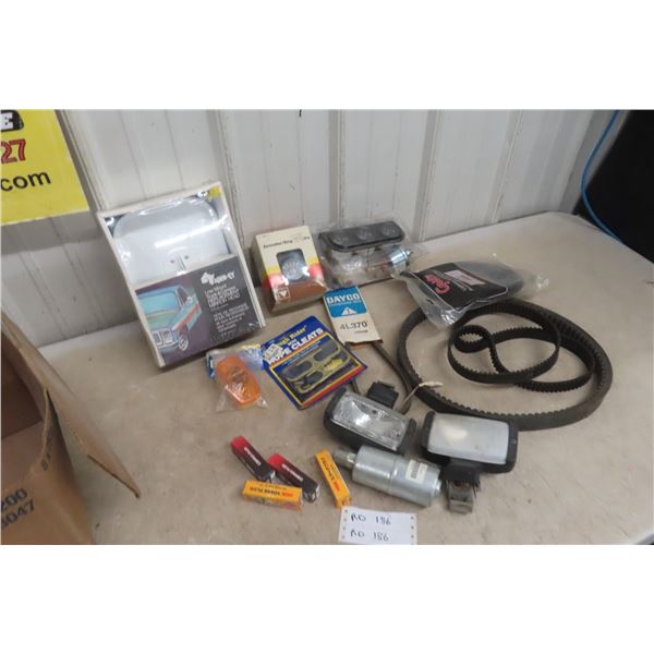 Armeter Amp Dash Gauges, Extension Mirror, Rope Cleats, Spark Plugs, and More
