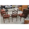Image 10 : Dining Room Table 38" x 56" x 30" - With 16" Leaf and 6 Chairs