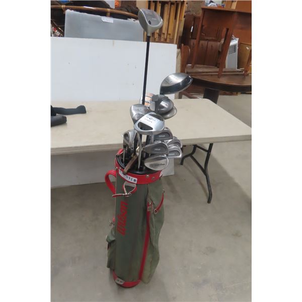 Set of 14 Left-Handed Golf Clubs with Bag