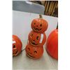 Image 3 : Three Light-Up Pumpkin Display Decorations