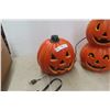 Image 4 : Three Light-Up Pumpkin Display Decorations