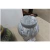 Image 5 : Set of Two Vases and One Urn, Largest 17" Tall x 8" Diameter