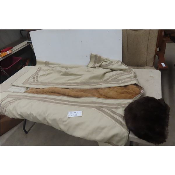 2x Ceremonial Robe with Matching Ladies Hand Muff