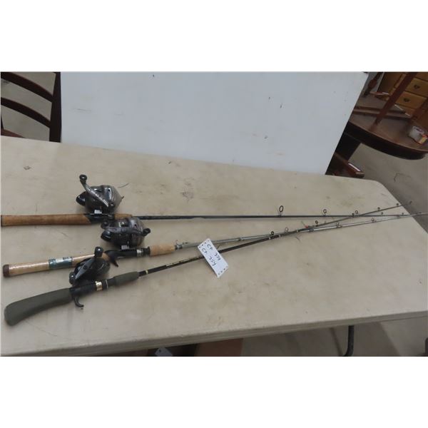 3 x Rods and Reels