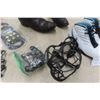 Image 3 : Five Pairs Slip Shoe Grips, Cowboy Boots, and Runner Size 8