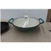Image 3 : Remy Oliver Cast Iron Wok and Wagner Cast Iron Frying Pan, 12"