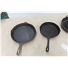 Image 3 : Set of 4 Cast Iron Frying Pans, Largest 12"