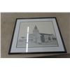 Image 1 : Framed Numbered Print of Trinity Church 20" x 24"