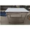 Image 1 : Country Enamel Top Table with Drawer, 30" x 41" x 25"