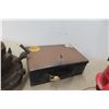 Image 5 : Lockbox with Key, Oil Can Lantern and Auto Parts