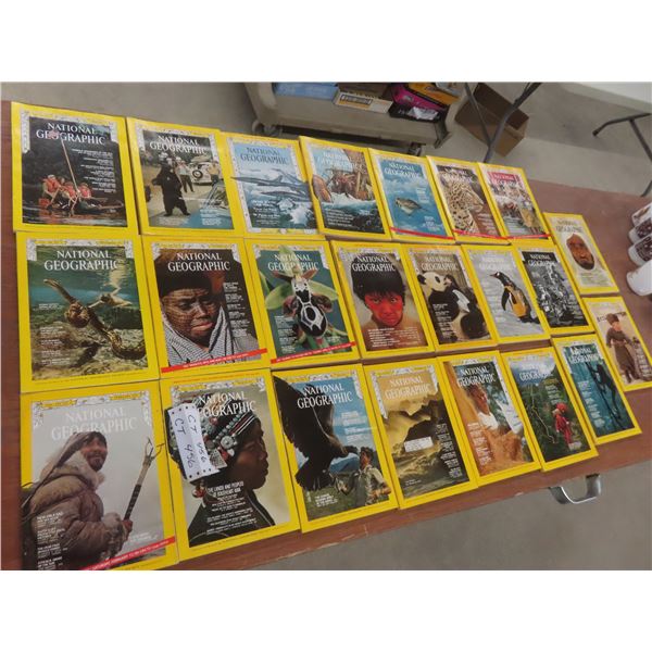 23 National Geographic Magazines from the 1970s